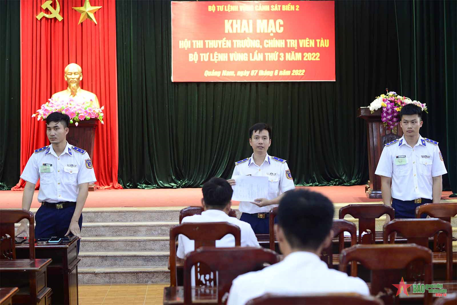 Bộ tư lệnh Vùng Cảnh sát biển 2: Khai mạc hội thi thuyền trưởng, chính trị viên tàu năm 2022